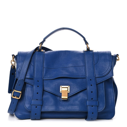 Proenza Schouler Lambskin Medium PS1 Satchel Royal Blue 1 of 4