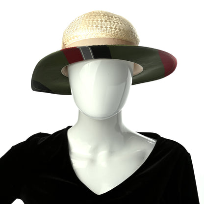 Gucci Straw Bingley Hat S Sand Bordeaux 3 of 9