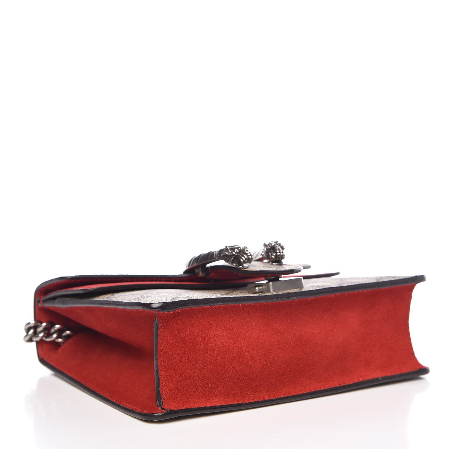 GG Supreme Monogram Mini Dionysus Shoulder Bag Hibiscus Red