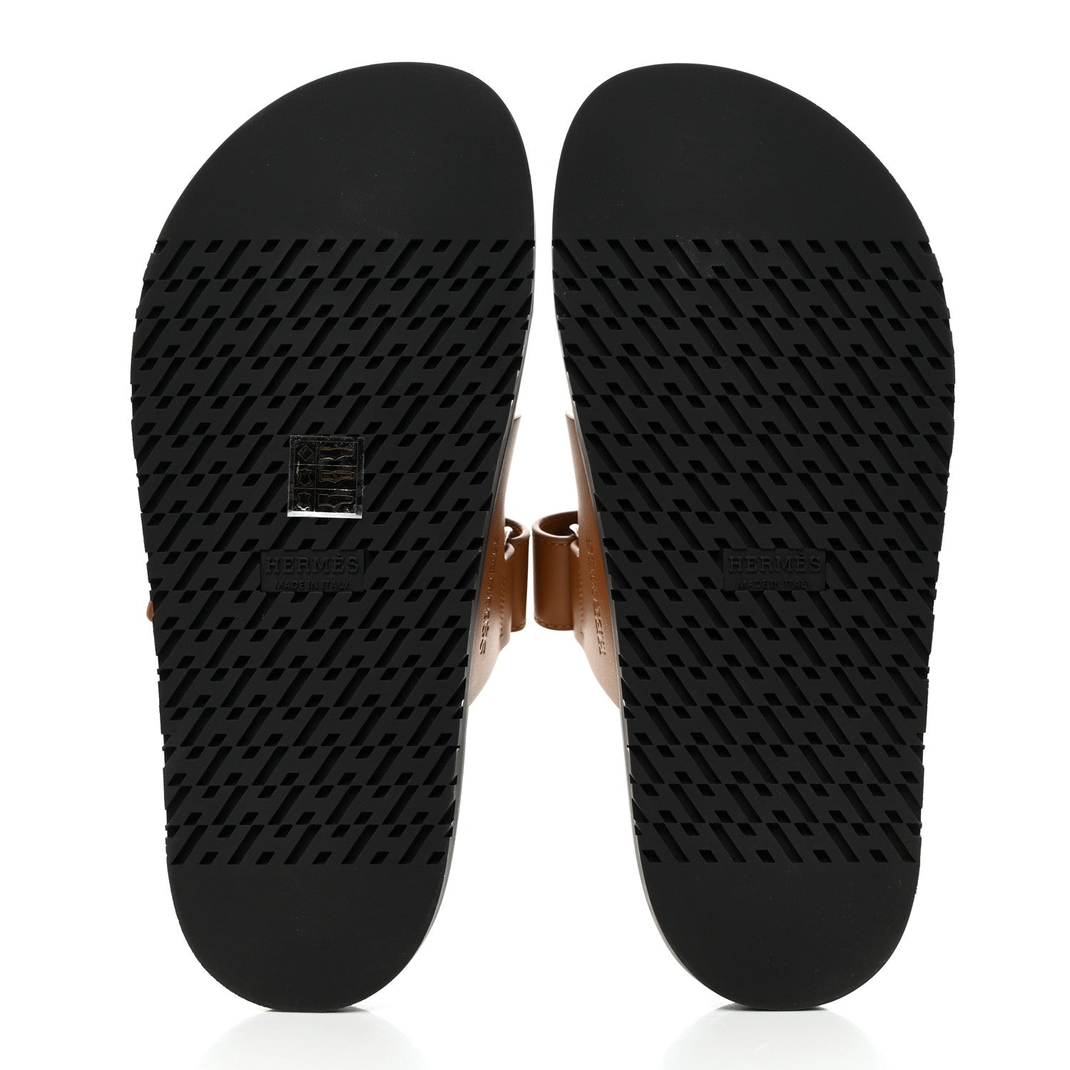 Hermes Calfskin Womens Chypre Sandals 37.5 Naturel 5 of 9