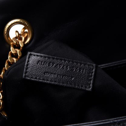 Saint Laurent Calfskin Y Quilted Monogram Medium Loulou Chain Satchel Black 7 of 11