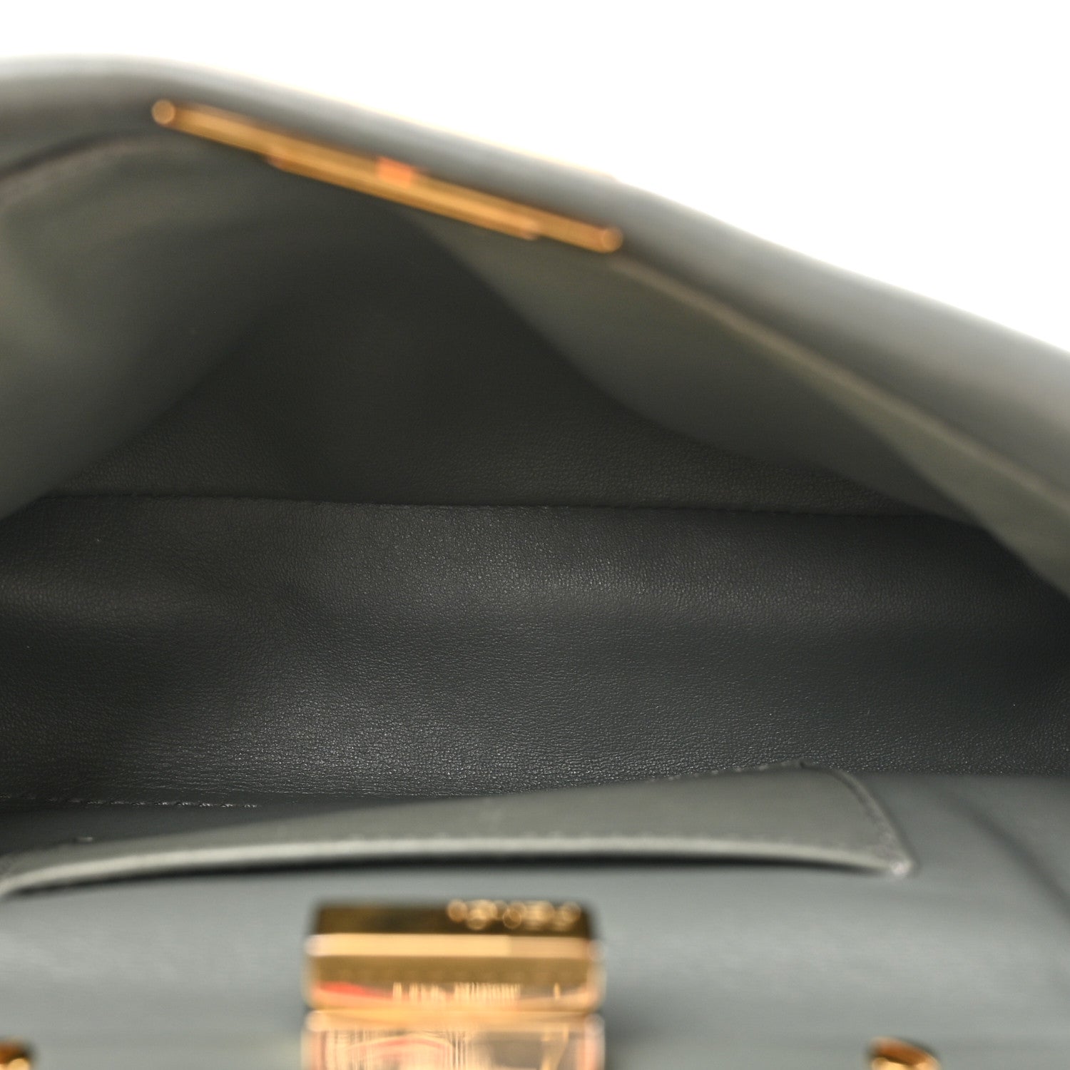 Fendi Nappa Mini Peekaboo Iconic Satchel Fumo 5 of 19