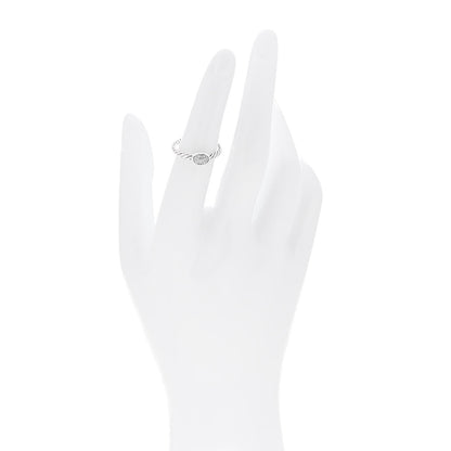 David Yurman Sterling Silver Diamond Pave Cable Classics Oval Ring 50 5.5 2 of 4