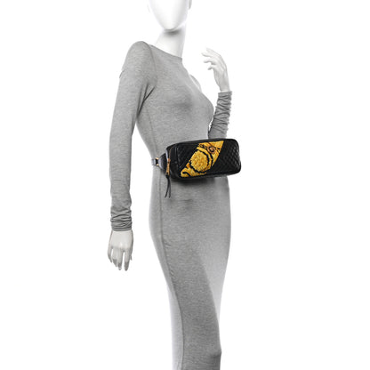 Versace Nappa Barocco Printed Quilted Vanitas Medea Belt Bag Black 2 of 10
