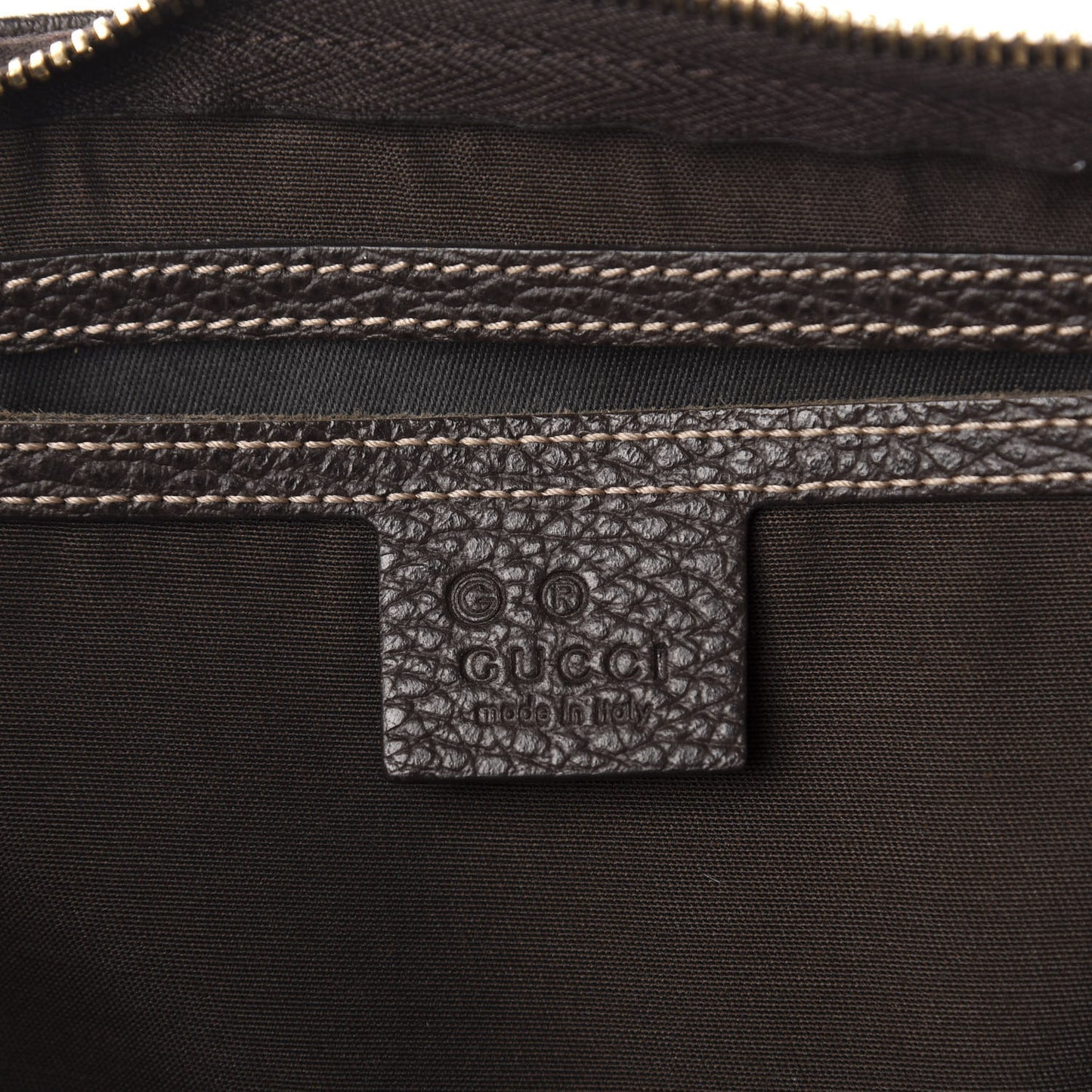 Crystal Monogram Medium Joy Boston Dark Brown