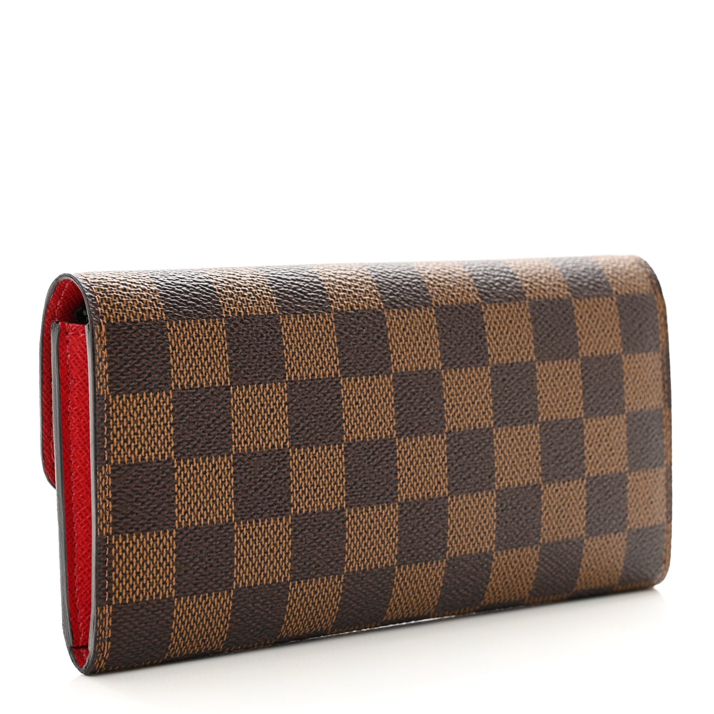 Damier Ebene Emilie Wallet Red