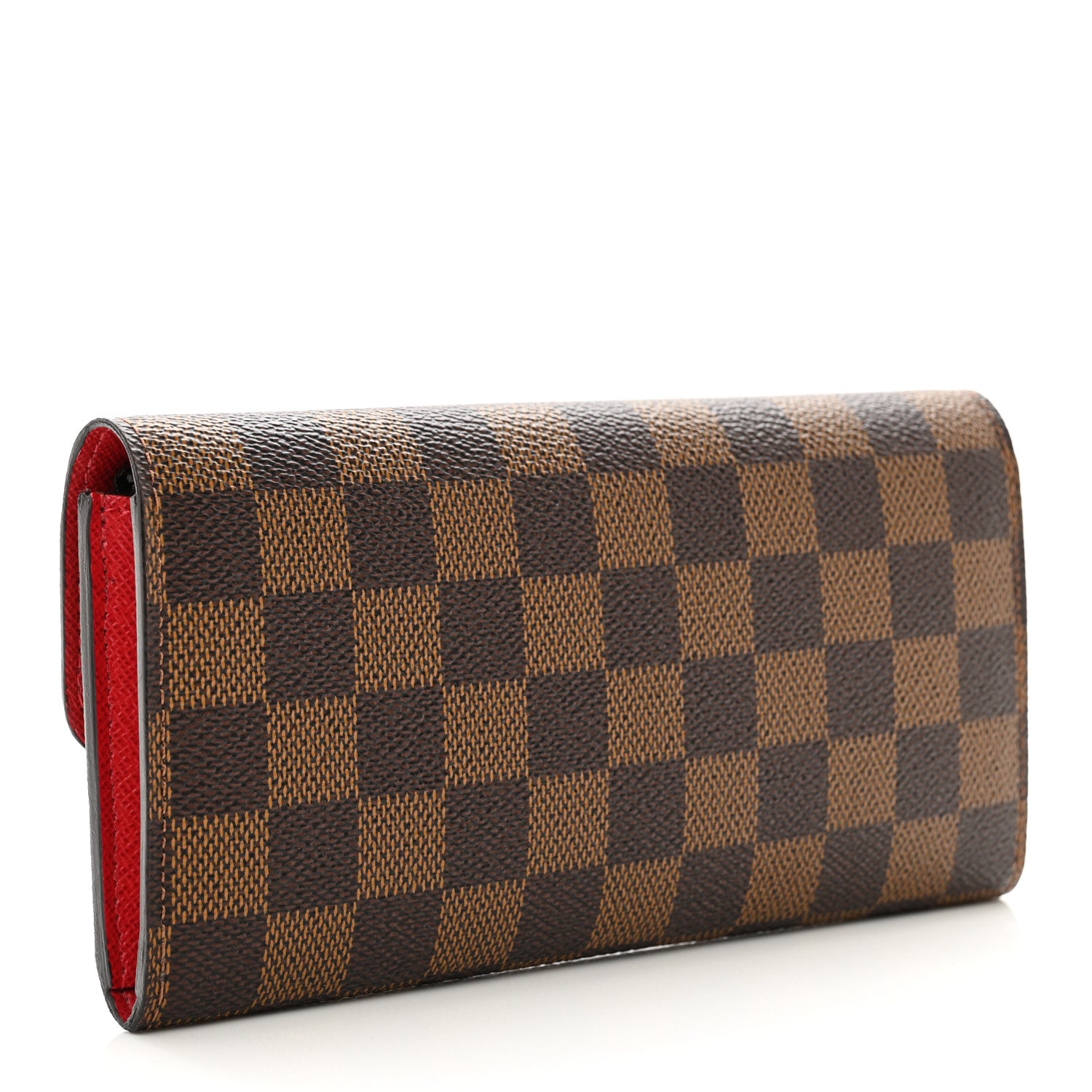 Louis Vuitton Damier Ebene Emilie Wallet Red 3 of 7