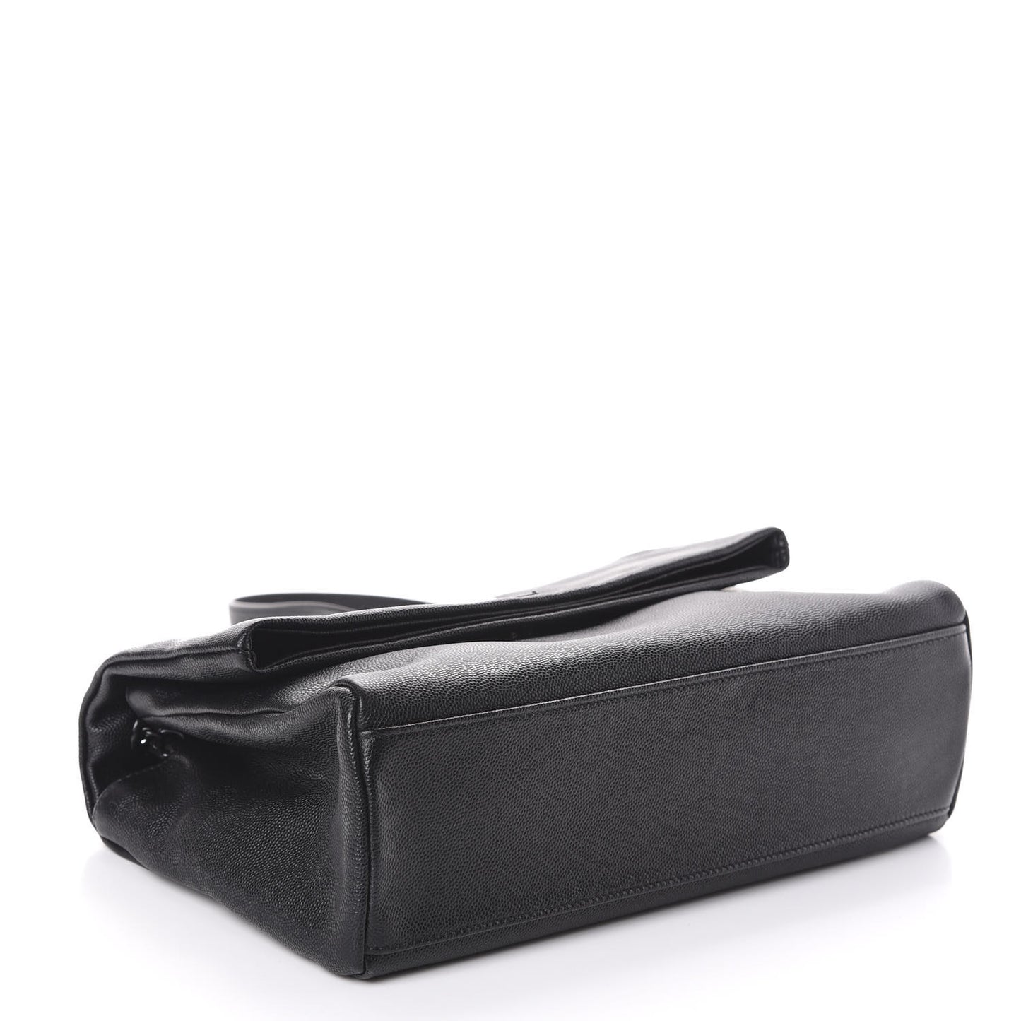 Grain De Poudre Medium West Hollywood Monogram Fold-Over Black