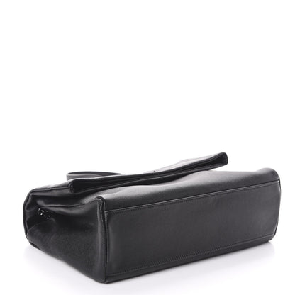 Saint Laurent Grain De Poudre Medium West Hollywood Monogram Fold-Over Black 4 of 9