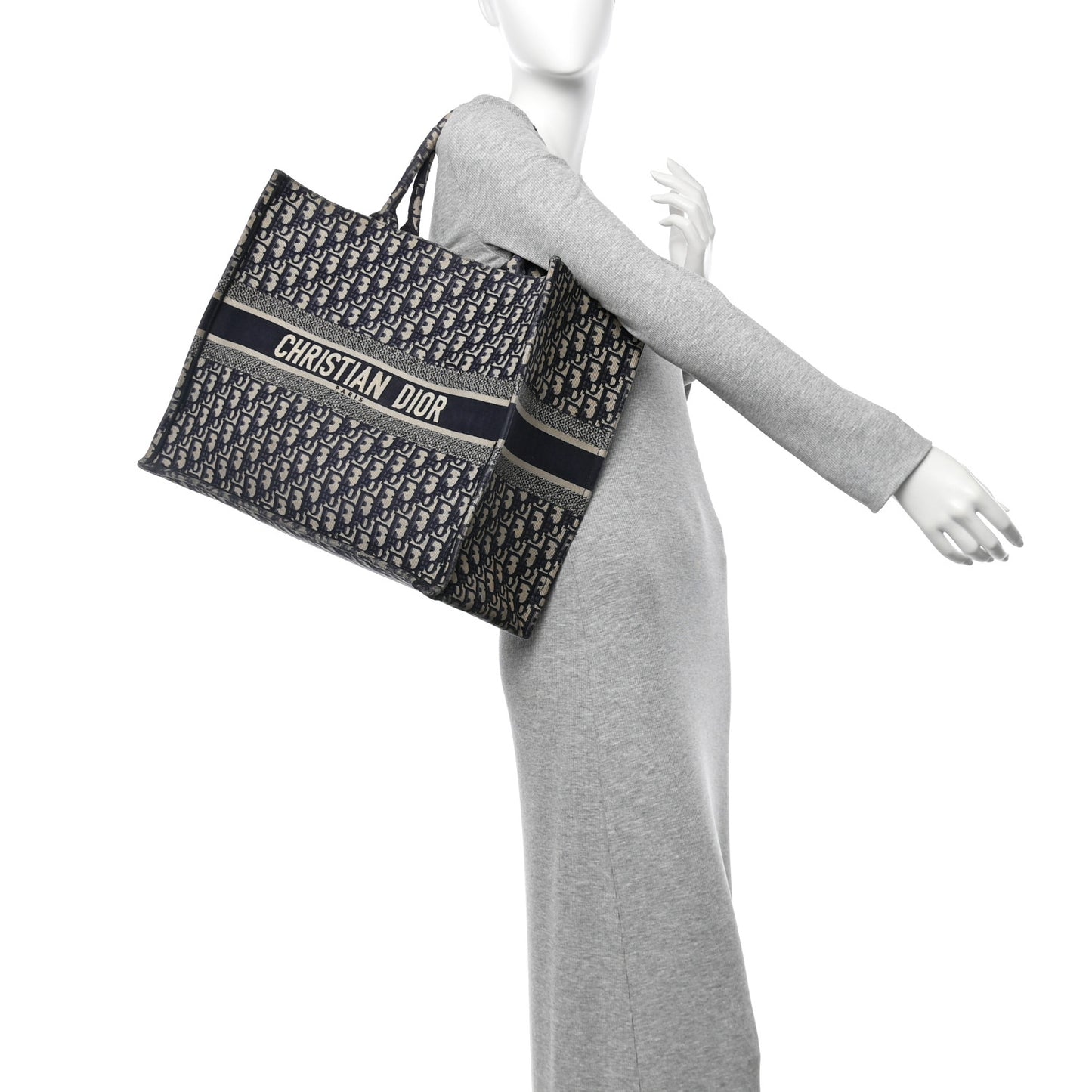 Oblique Large Book Tote Blue Multicolor