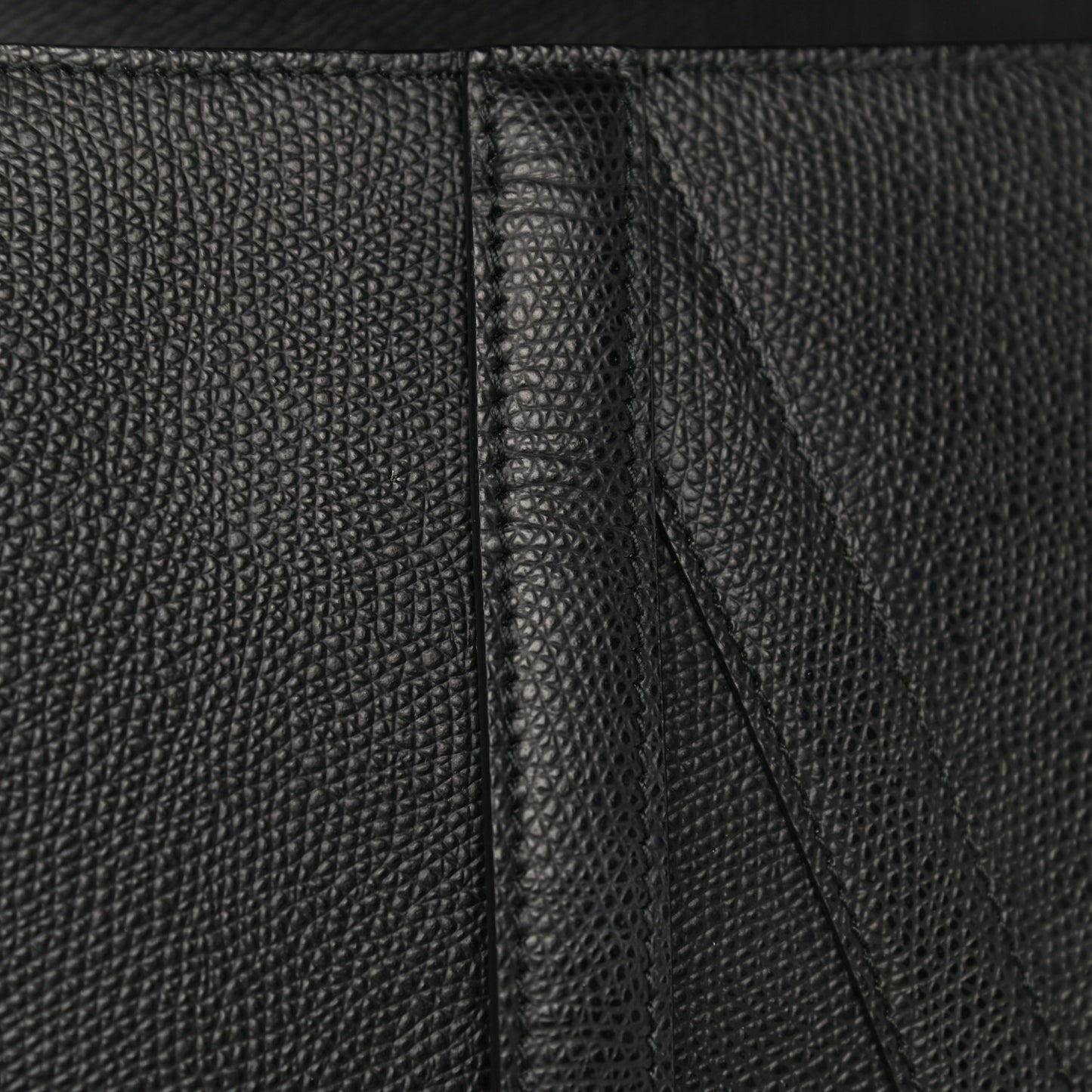 Grained Calfskin Saddle Bag Black