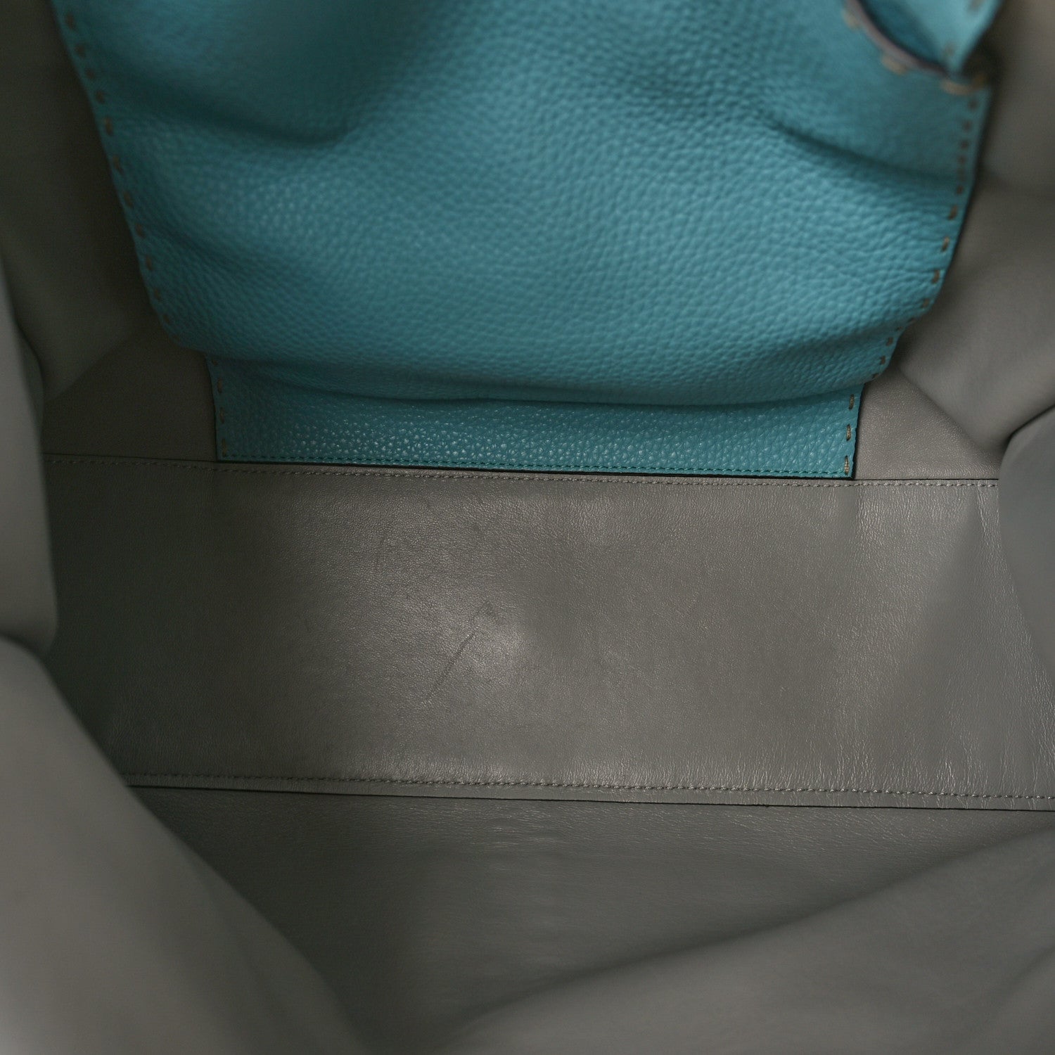 Fendi Cuoio Romano Selleria Bi-Color Large Peekaboo X-Lite Latte Laguna 4 of 7