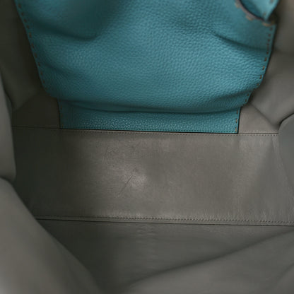 Fendi Cuoio Romano Selleria Bi-Color Large Peekaboo X-Lite Latte Laguna 4 of 7