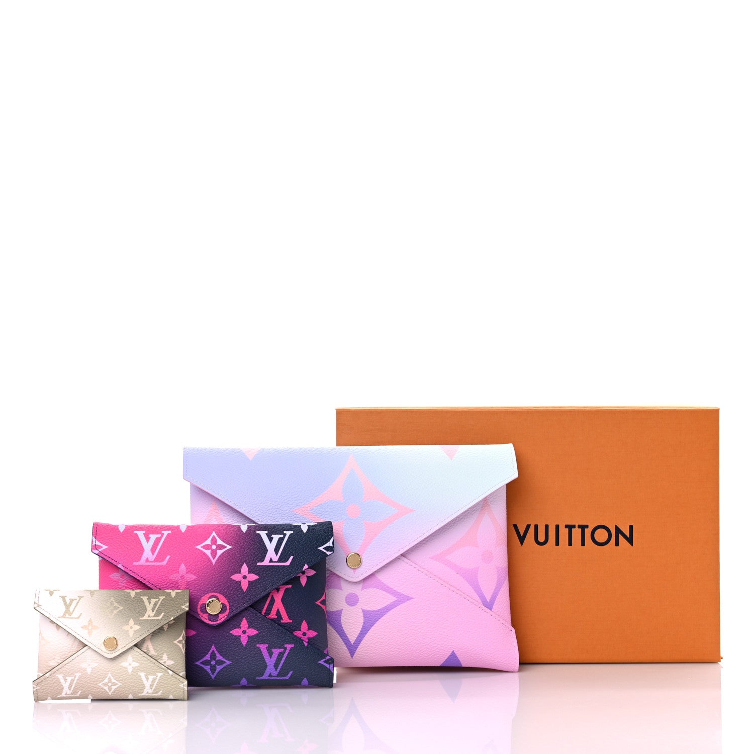 Louis Vuitton Monogram Giant Spring In The City Kirigami Pochette Set Sunrise Pastel Midnight Fuchsia Sunset Kaki 11 of 11