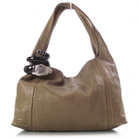 Jimmy Choo Leather Snake Saba Hobo 1 of 9