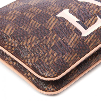 Louis Vuitton Damier Ebene Double Zip Pochette 6 of 9