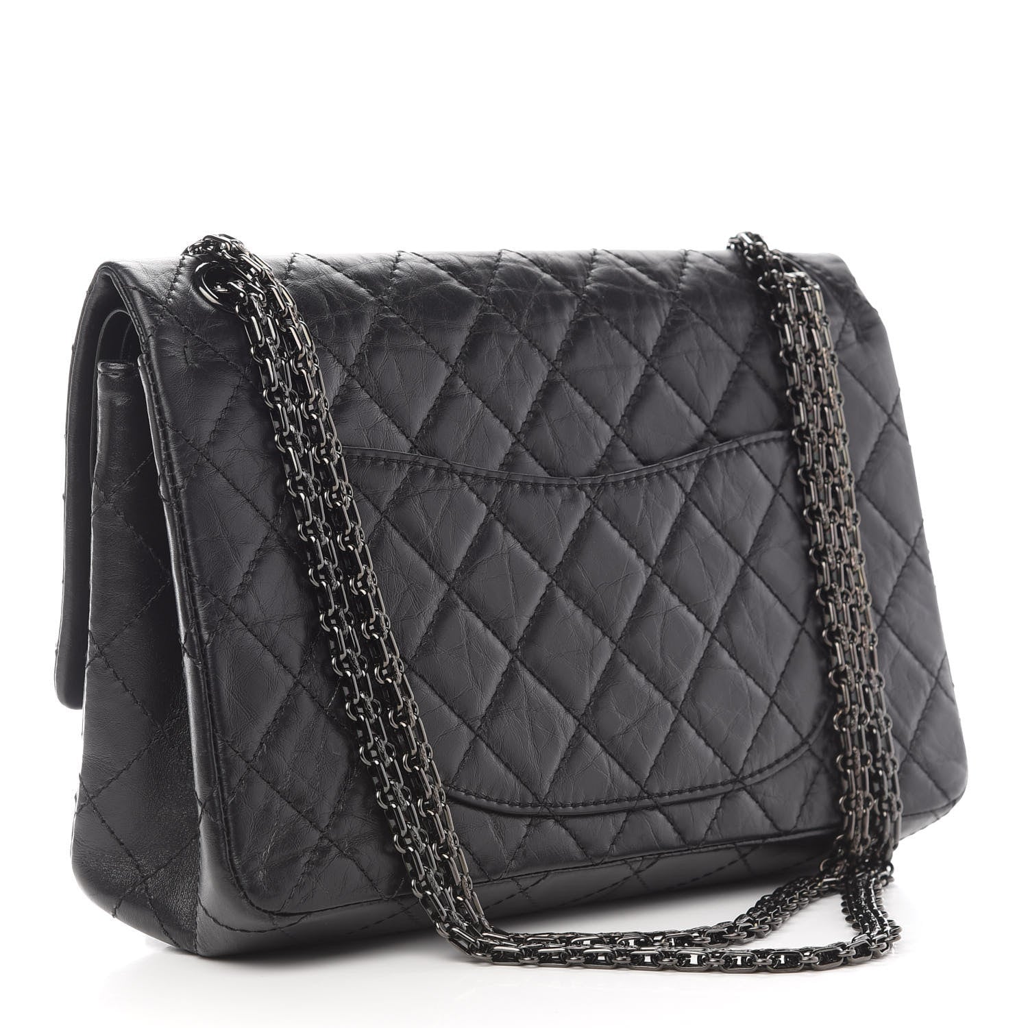 Chanel Aged Calfskin Quilted 2.55 Reissue 226 Flap So Black 3 of 9