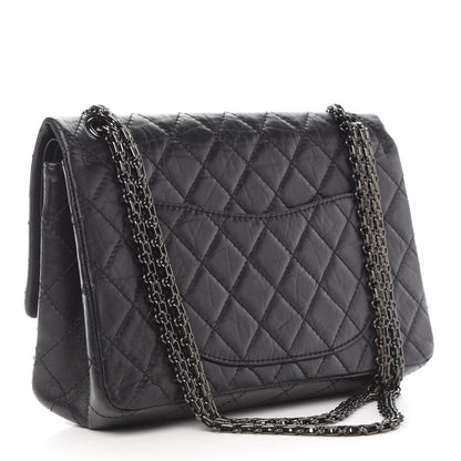 Chanel Aged Calfskin Quilted 2.55 Reissue 226 Flap So Black 3 of 9