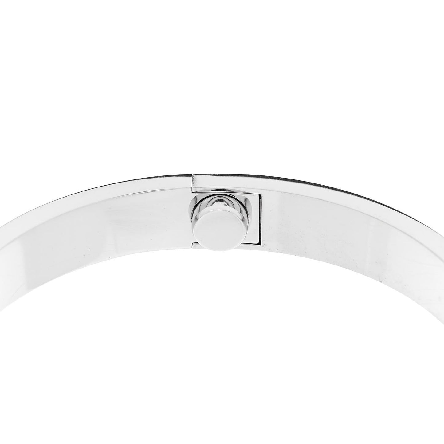 18K White Gold 4 Diamond Love Bracelet 16