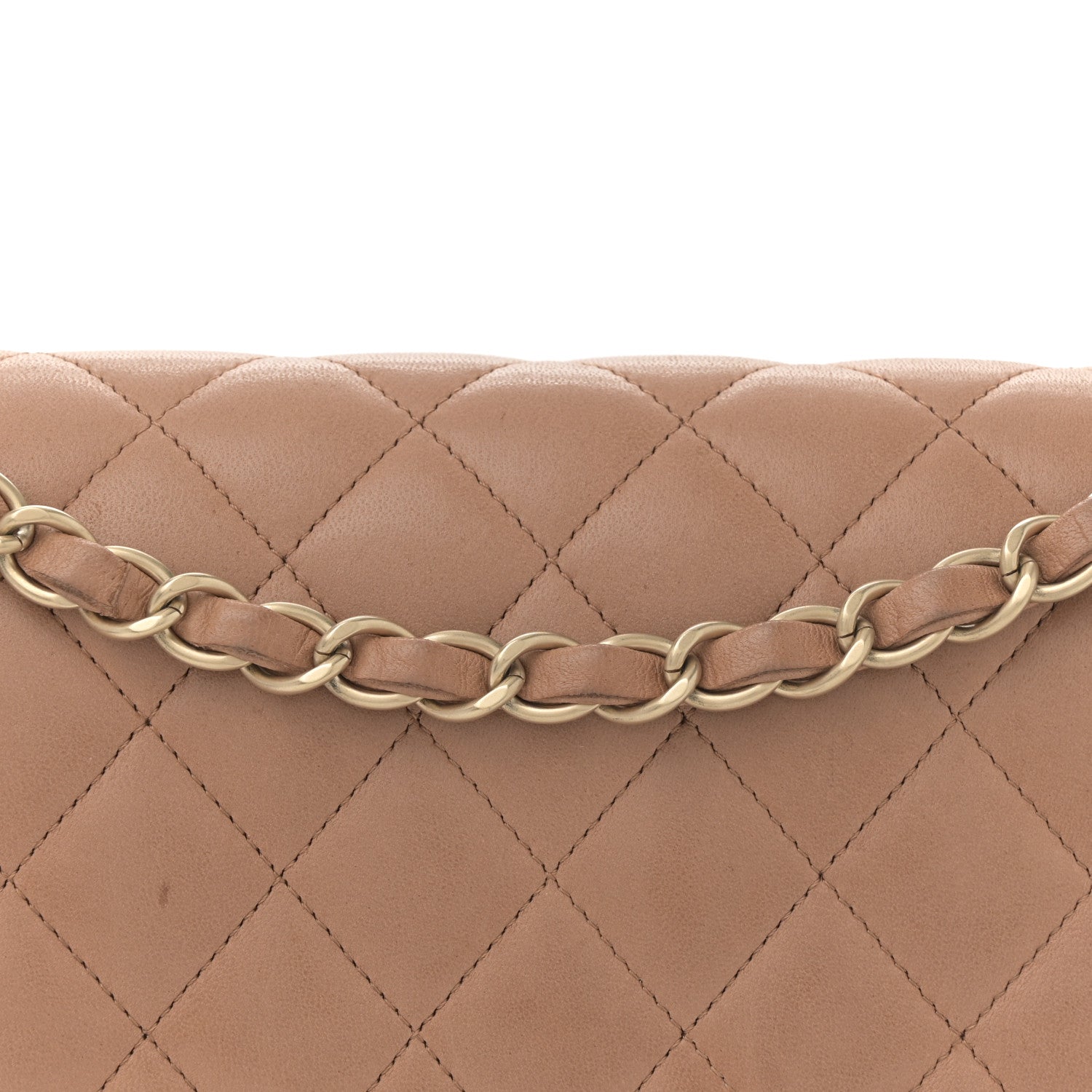 Chanel Lambskin Quilted Medium Double Flap Brown 8 of 14
