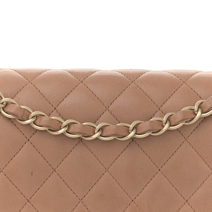 Chanel Lambskin Quilted Medium Double Flap Brown 8 of 14