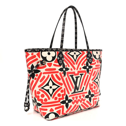 Louis Vuitton Monogram Giant Crafty Neverfull MM Creme Rouge Black 3 of 9