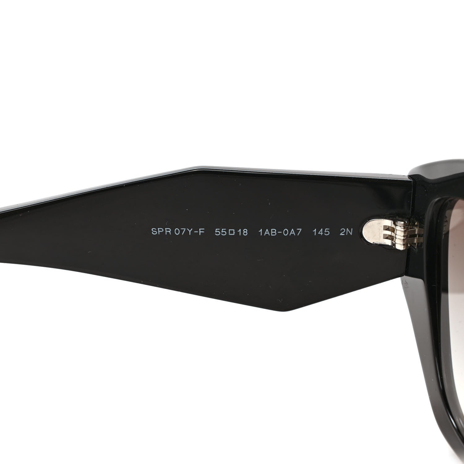 Prada Acetate Symbole Sunglasses SPR 07Y Black 7 of 8