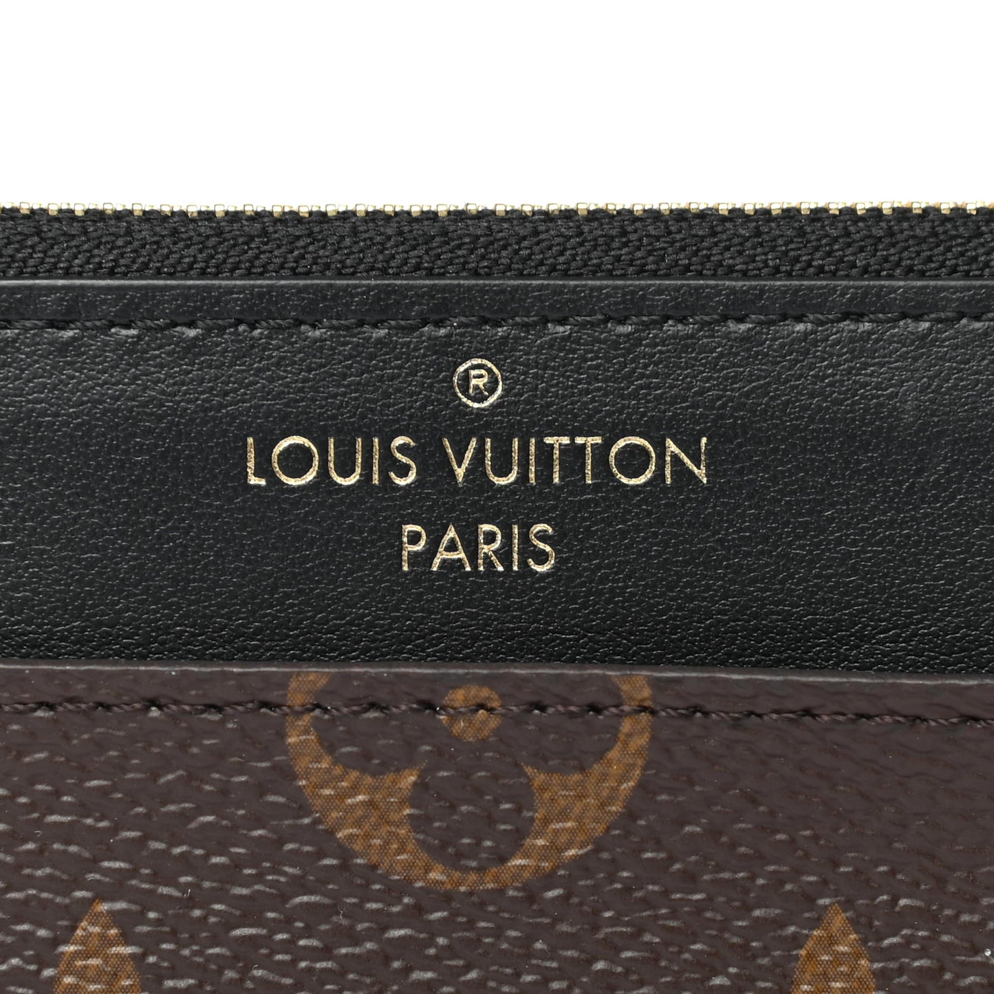Monogram Slim Purse Black