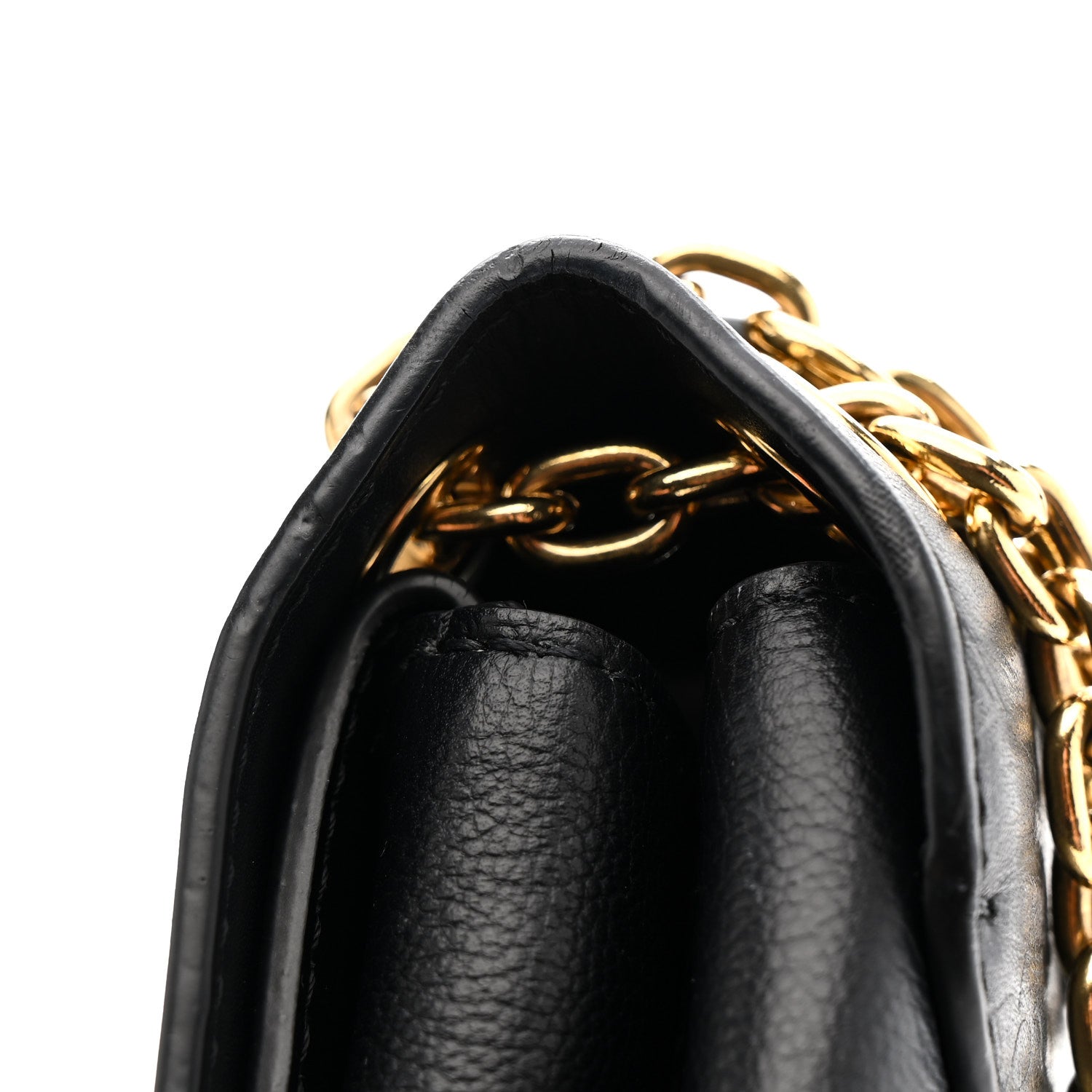 Louis Vuitton Monogram Cuir Plume Ecume Very Chain Bag Black 12 of 12