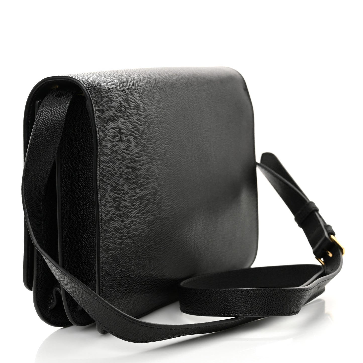 Grained Calfskin Medium TB Bag Black