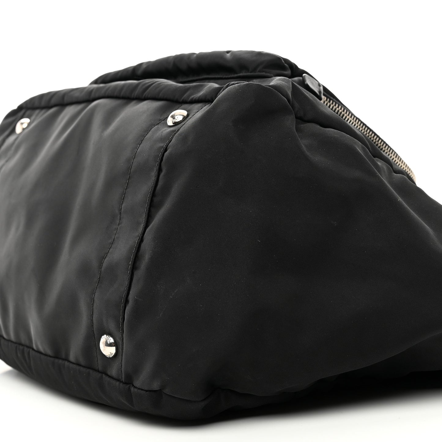 Tessuto Nylon Vela Diaper Bag Black