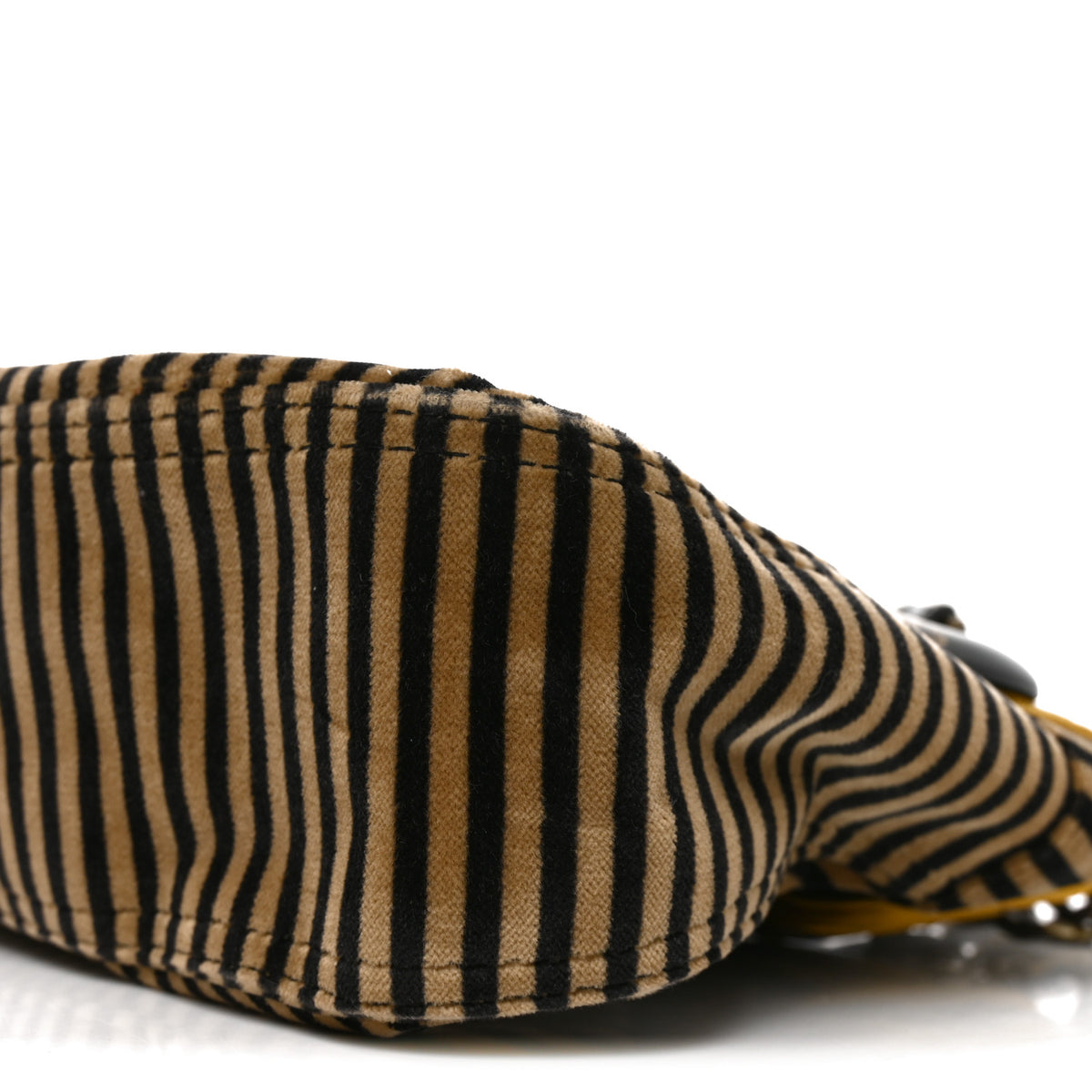 Fendi Velvet Calf Hair Pequin B Bag Tan Black 10 of 10