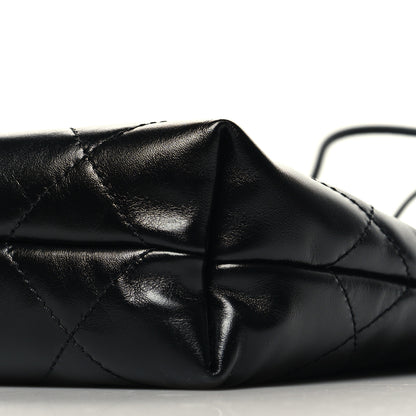 Chanel Shiny Calfskin Quilted Mini Chanel 22 Black 10 of 10