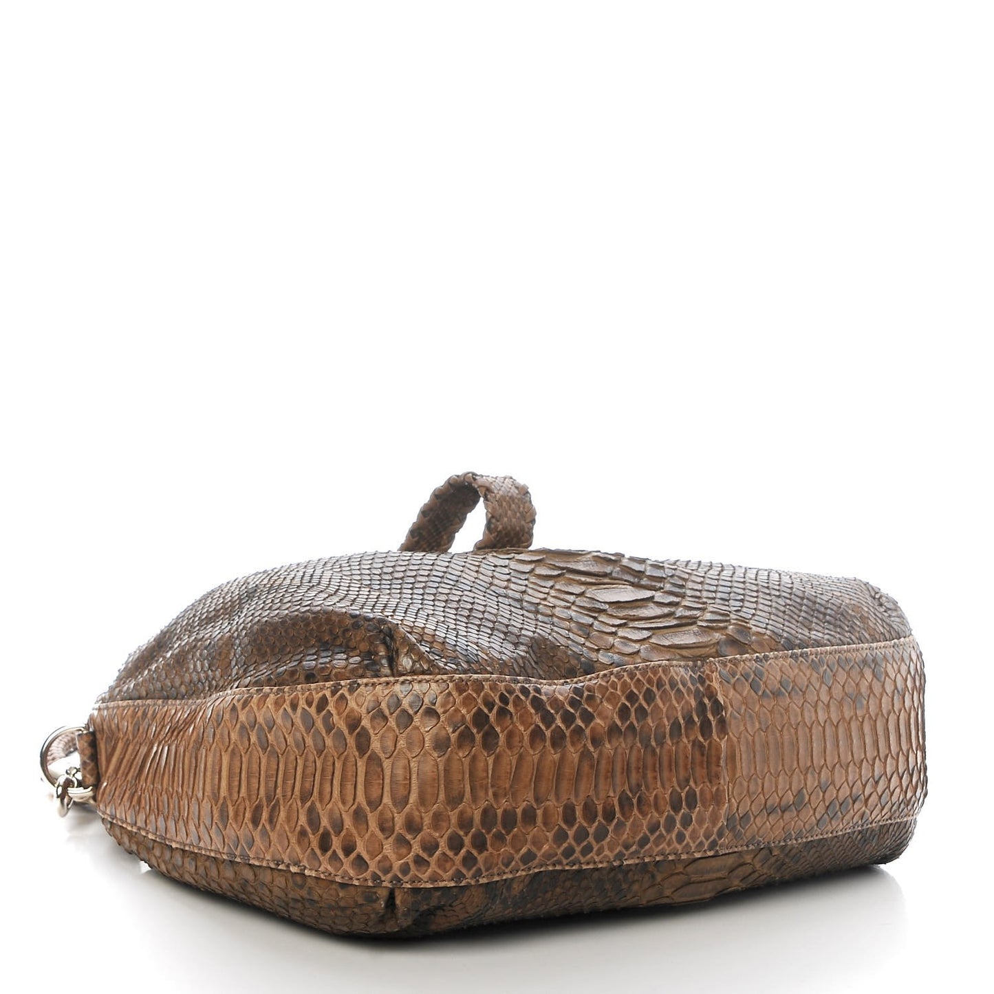 Python Medium G Wave Shoulder Bag Caramel