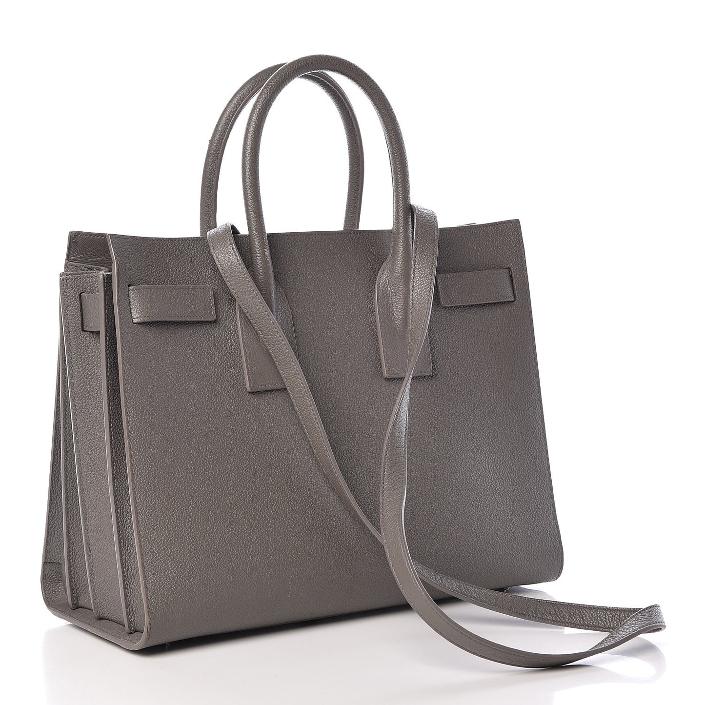 Grained Calfskin Small Sac De Jour Fog