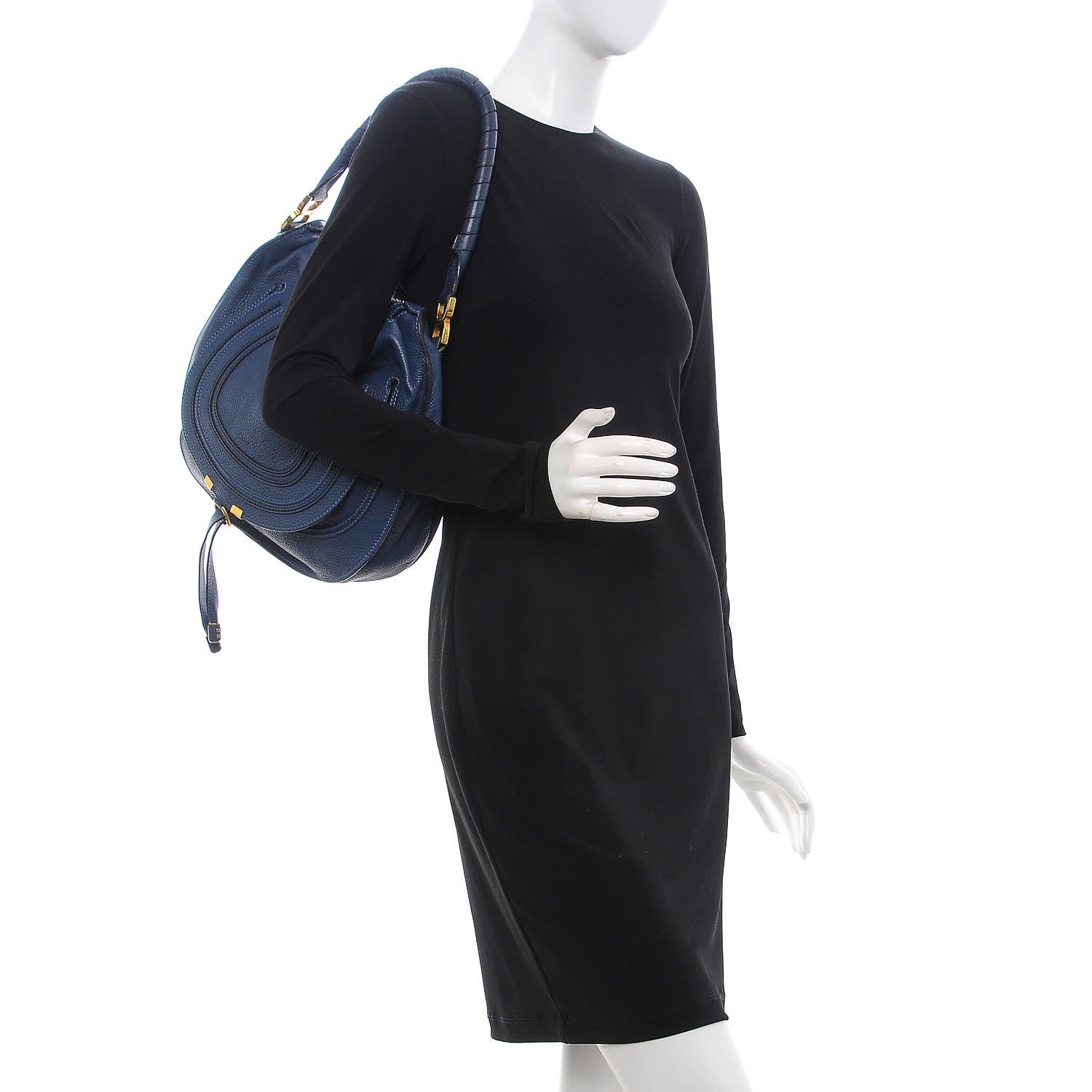Chloe Calfskin Medium Marcie Hobo Scuba Blue 2 of 9