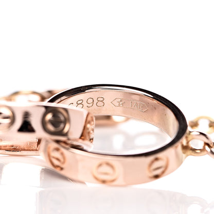 Cartier 18K Pink Gold Interlocking LOVE Bracelet 5 of 5