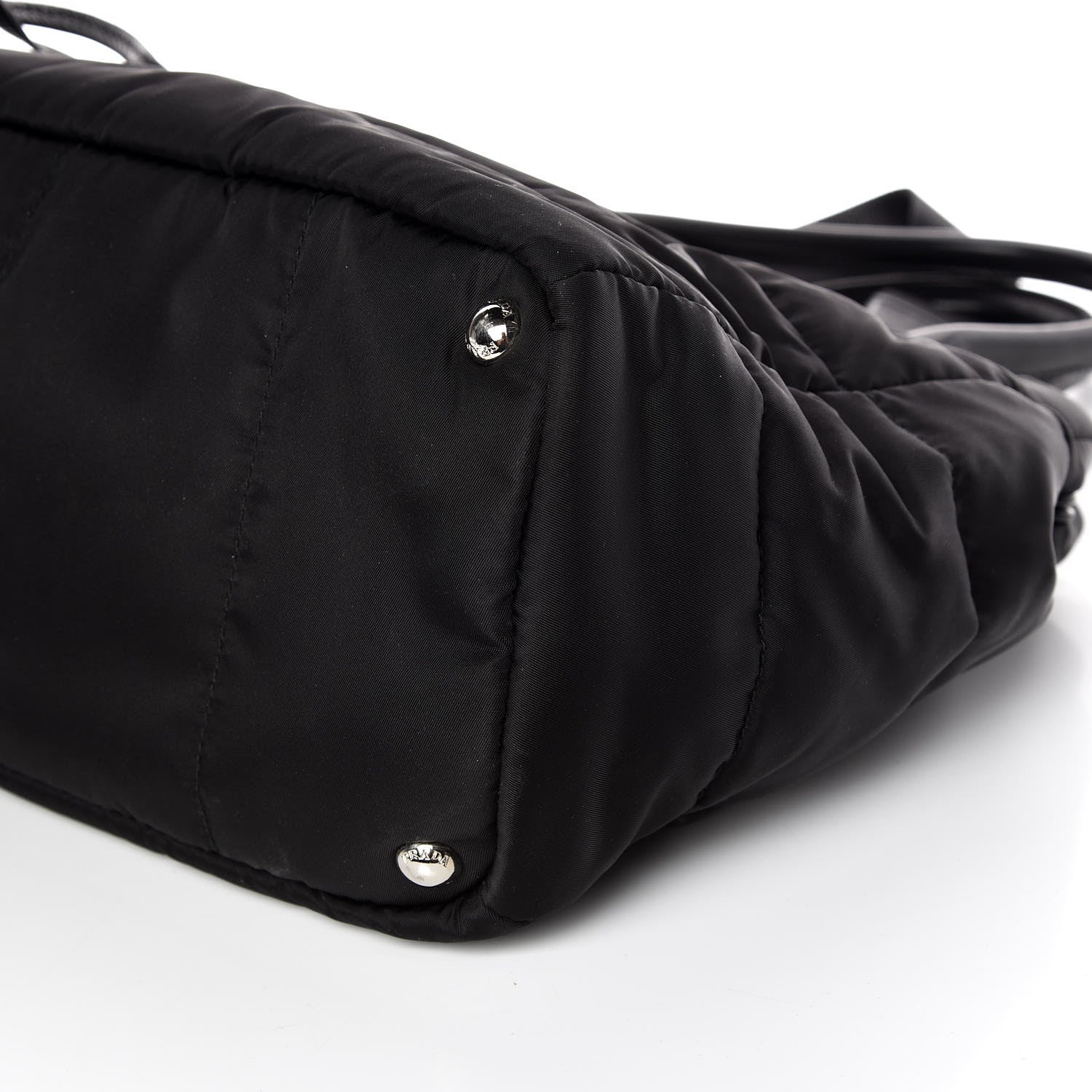 Prada Tessuto Nylon Bomber Tote Black 6 of 10