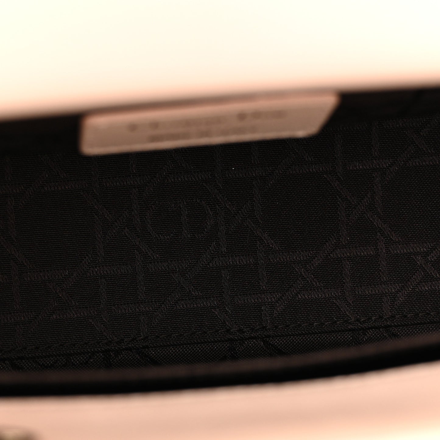 Lambskin Cannage Small Lucky Badges My Lady Dior Light Pink