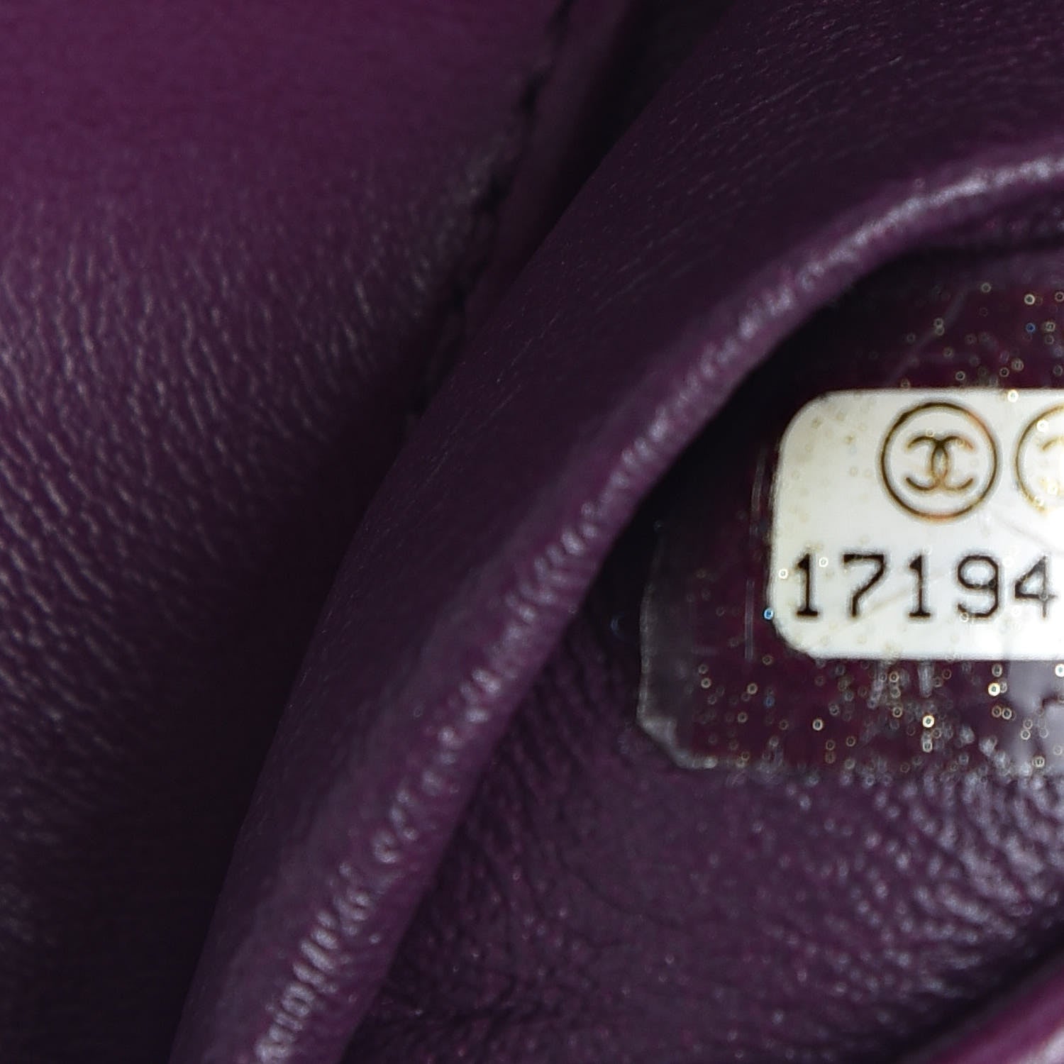 Chanel Lambskin Quilted Mini Mineral Nights Flap Crossbody Bag Purple 7 of 11
