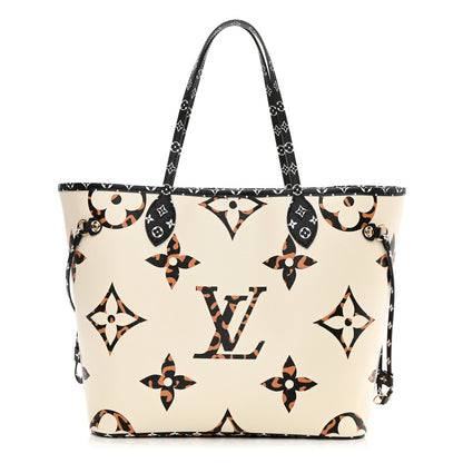 Louis Vuitton Monogram Giant Jungle Neverfull MM Ivory 3 of 12