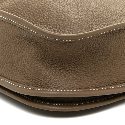 Hermes Taurillon Clemence Evelyne III PM Etoupe 8 of 9