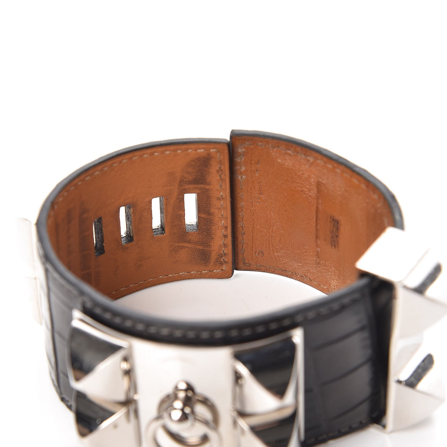 Matte Alligator Collier De Chien CDC Bracelet S Graphite