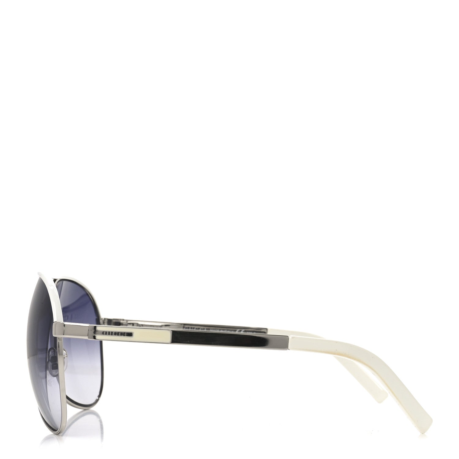 Gucci Aviator Sunglasses GG 1827/S White Silver 3 of 7