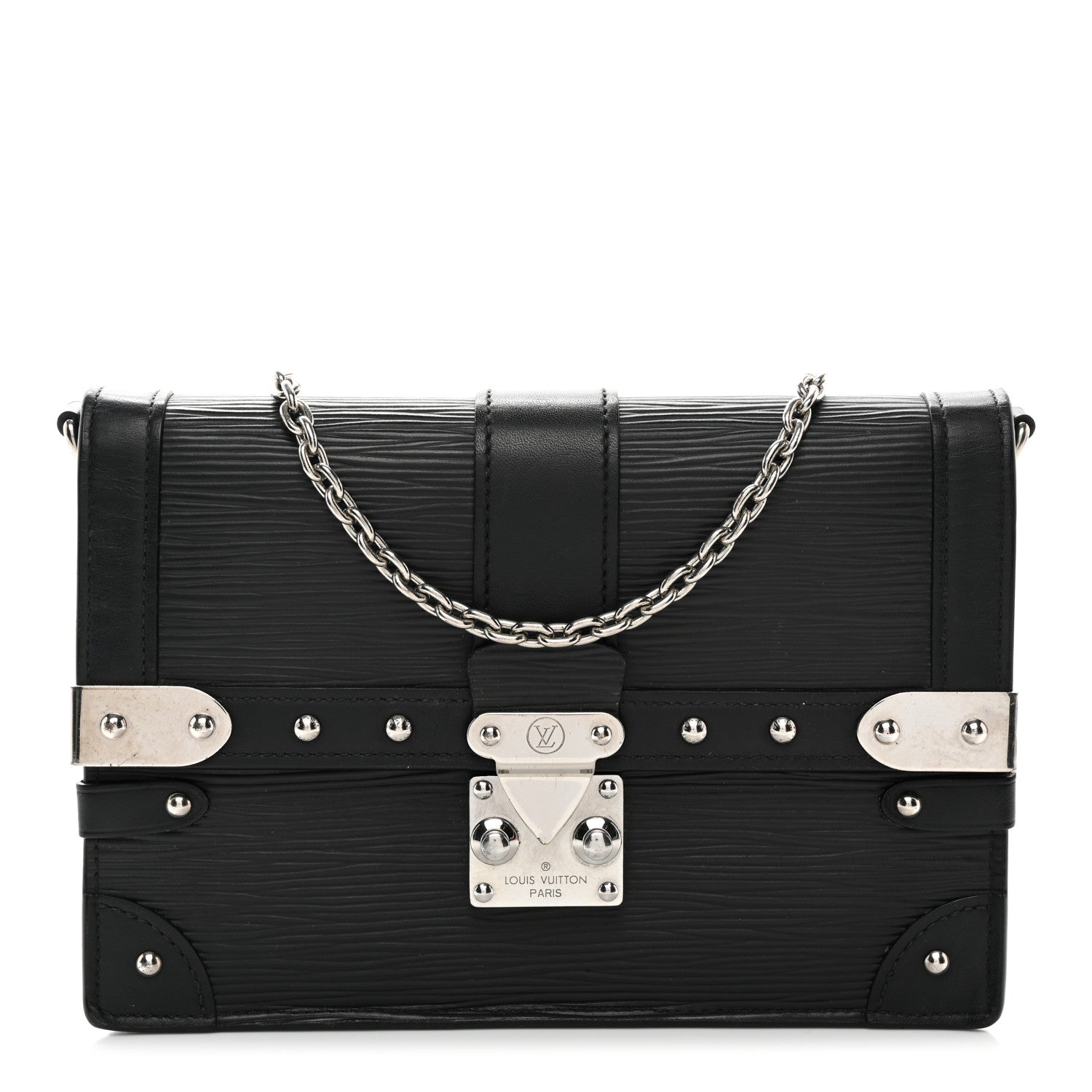 Louis Vuitton Epi Trunk Chain Wallet Black 1 of 11