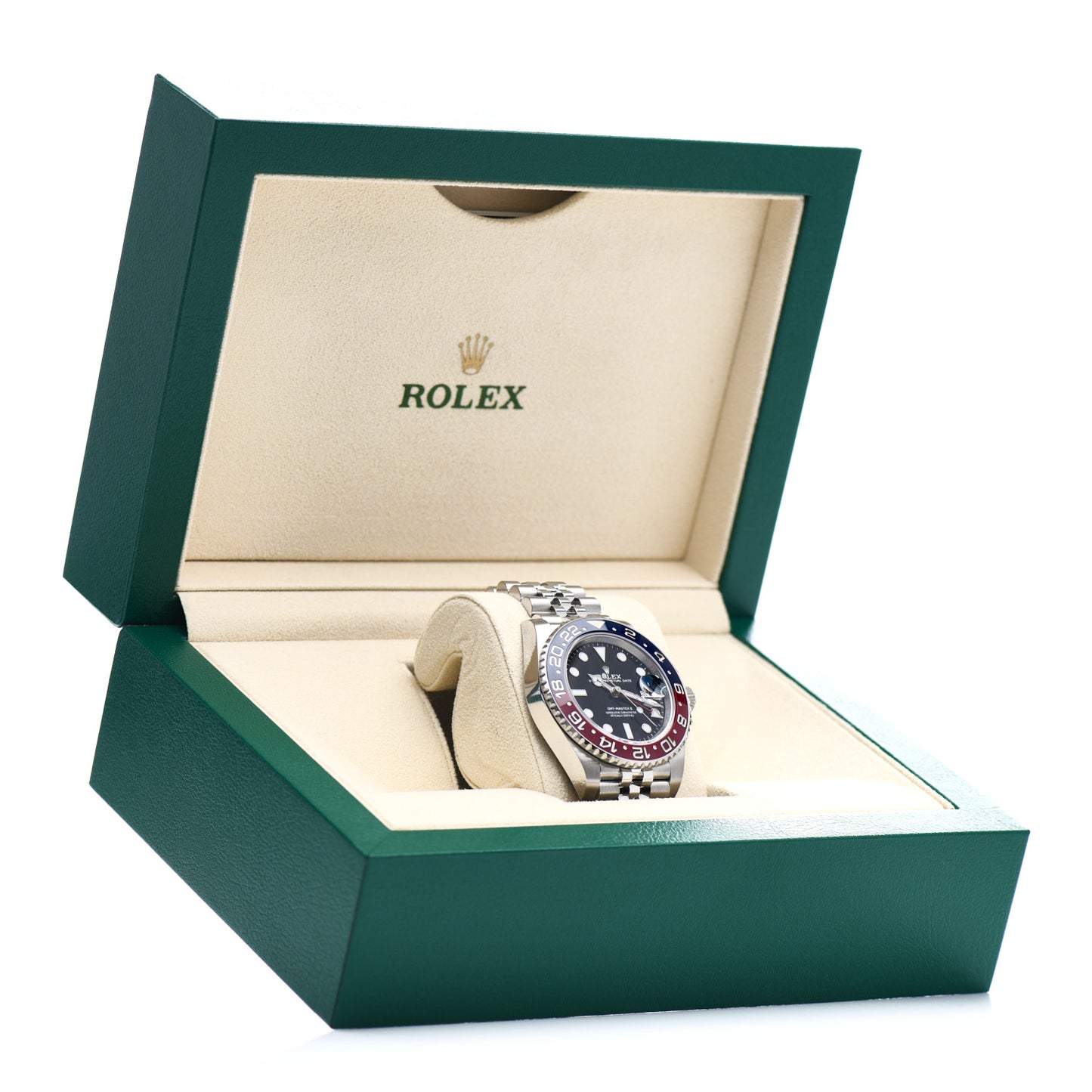 Stainless Steel 40mm Oyster Perpetual Date GMT Master Ⅱ Pepsi Watch 126710BLRO