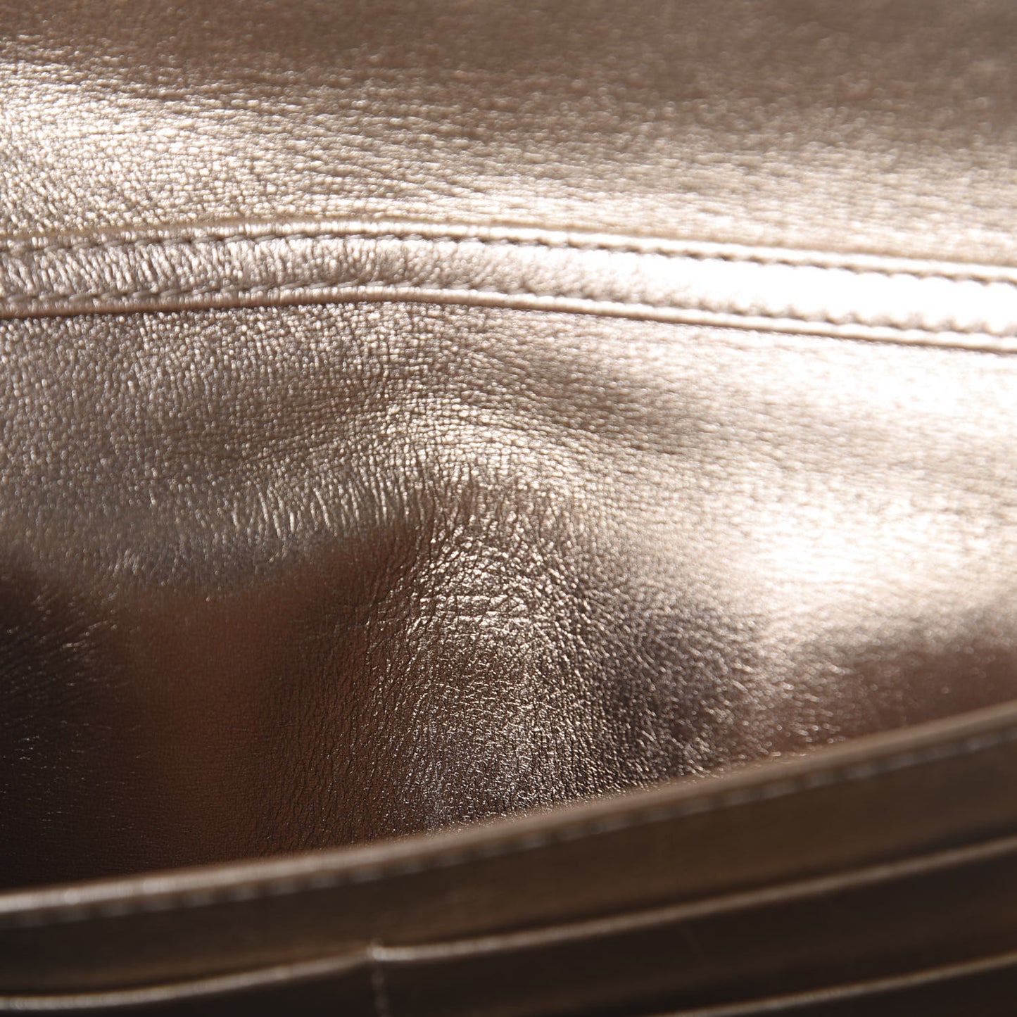 Metallic Lambskin Cannage Miss Dior Promenade Pouch Gold