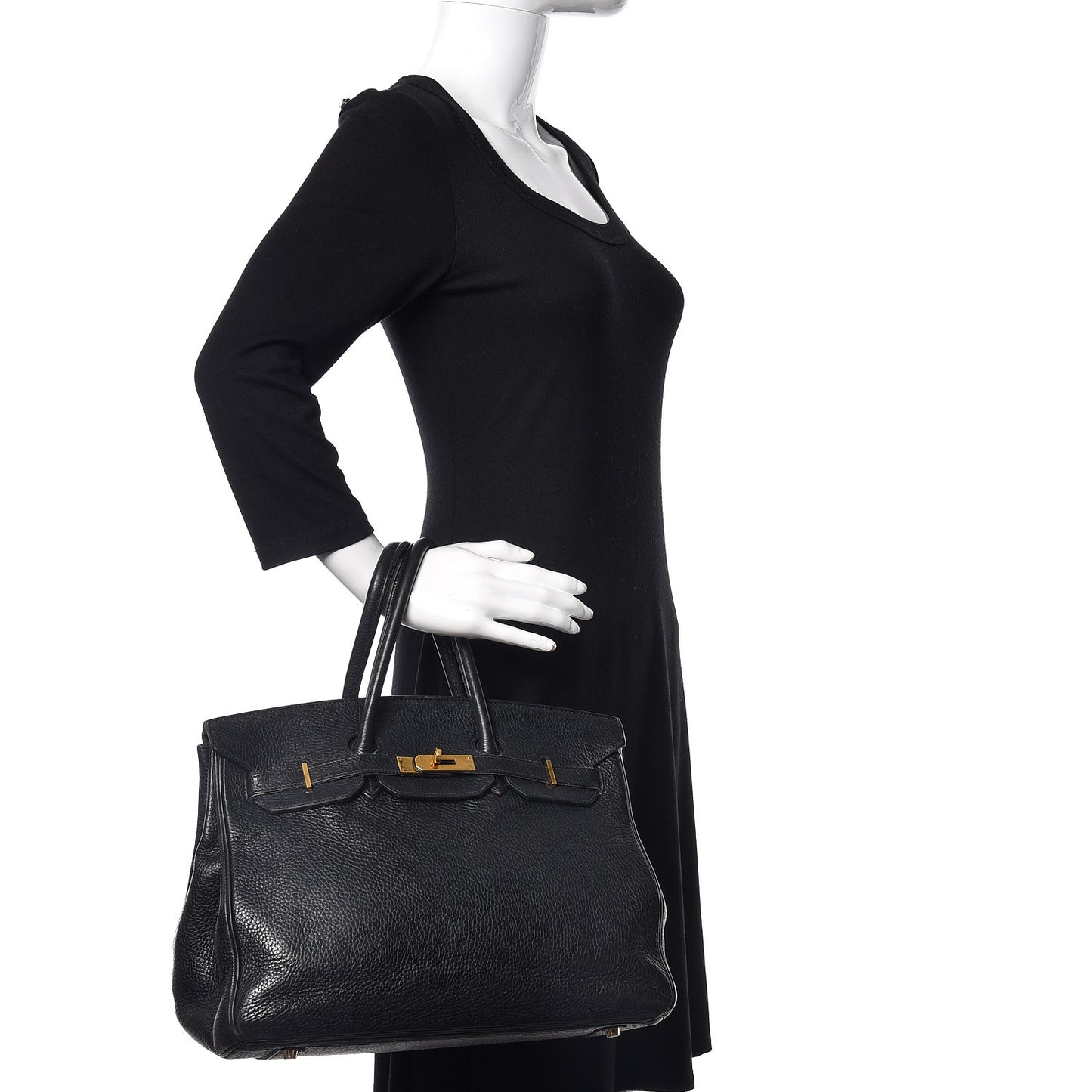 Taurillon Clemence Birkin 35 Black