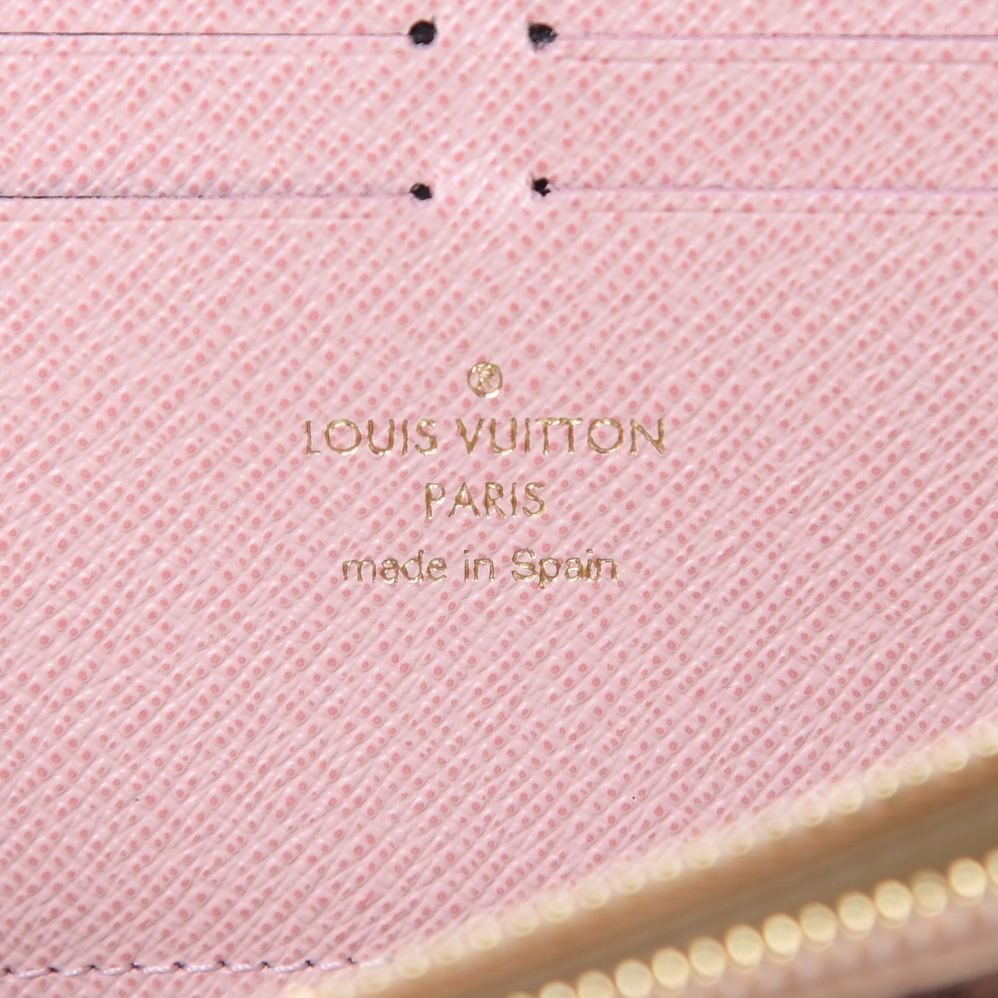 Damier Azur Clemence Wallet Rose Ballerine