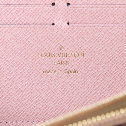 Louis Vuitton Damier Azur Clemence Wallet Rose Ballerine 6 of 9